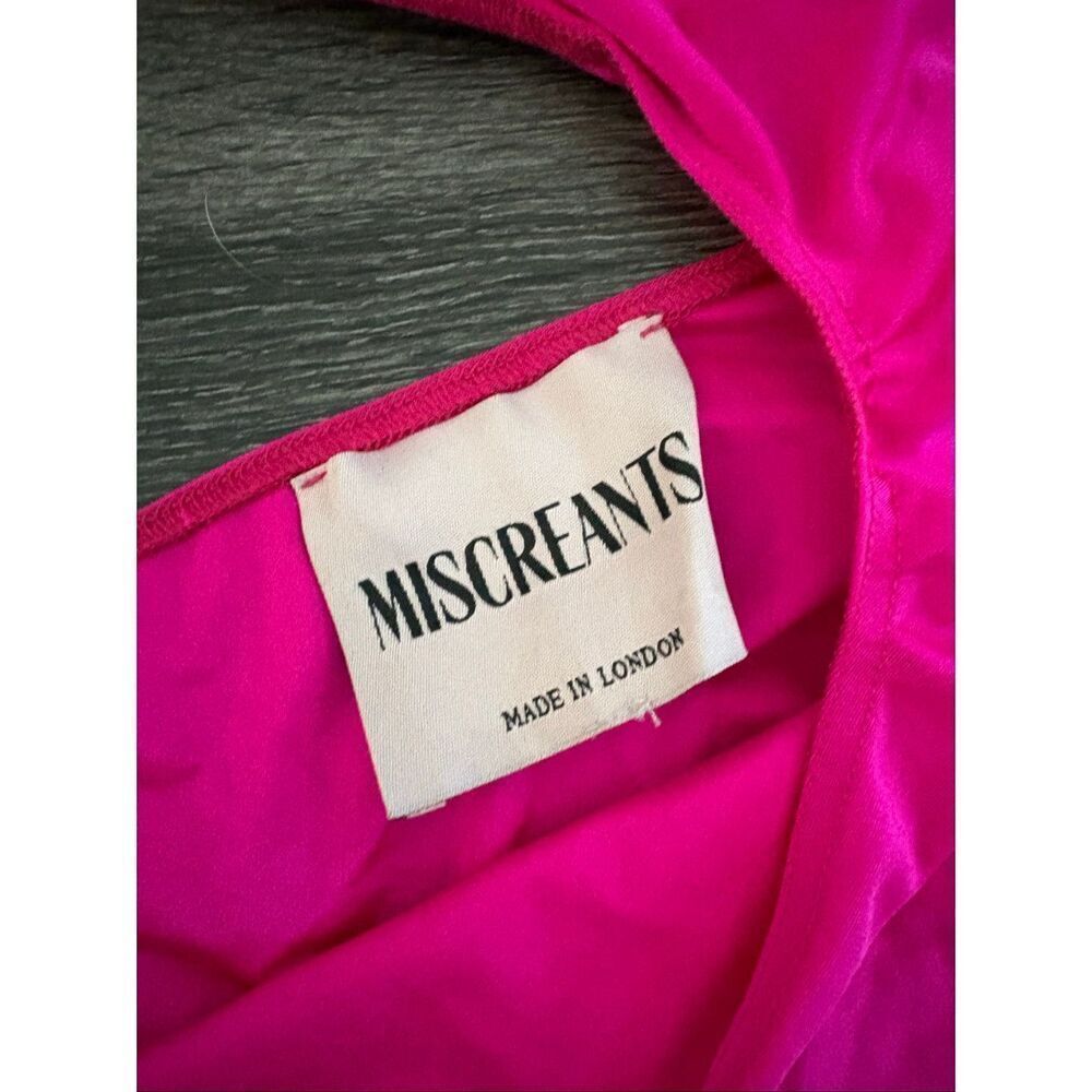 NWT Miscreants London x Revolve Hot Pink Choker Mini Dress With Gloves US 4 - Picture 5 of 7